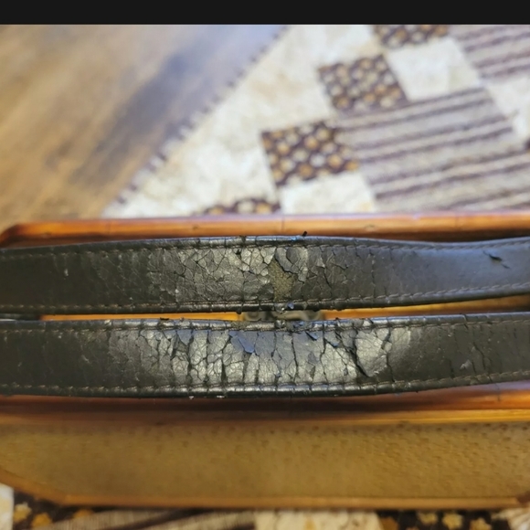 Wood, Bamboo,Metal Purses/Boxes/Decorative/Vintage, Lot of 4 - Picture 12 of 12